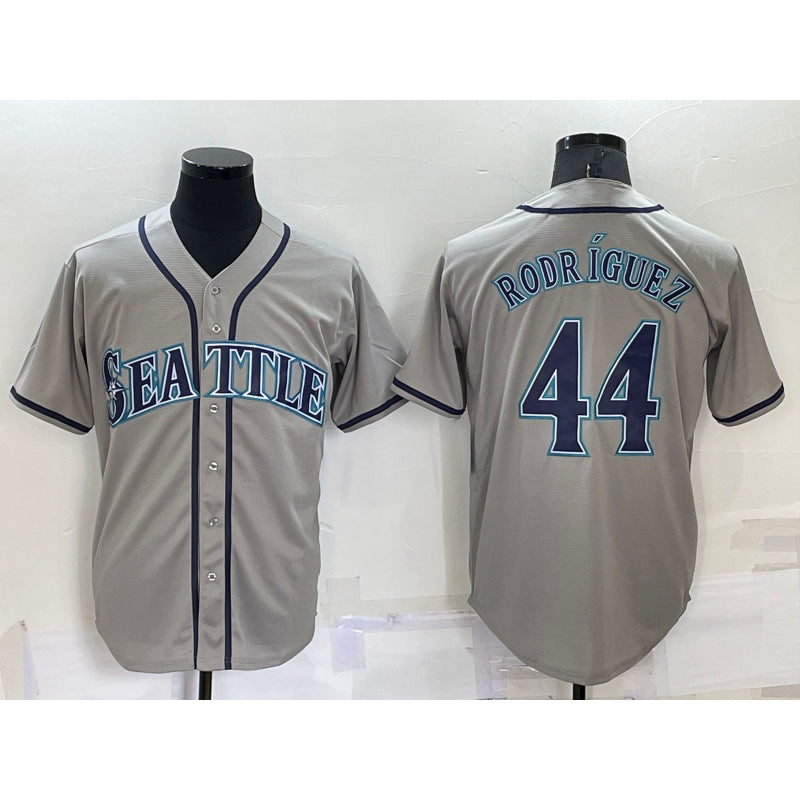 Seattle Mariners #44 Julio Rodriguez Grey JEROMEN Stitched Cool Base Jersey