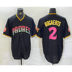 San Diego Padres #2 Xander Bogaerts Black JEROMEN Fashion Jersey