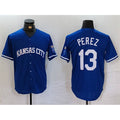 Kansas City Royals #13 Salvador Perez Royal JEROMEN Cool Base Stitched Jersey