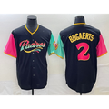 San Diego Padres #2 Xander Bogaerts 2022 Black JEROMEN City Connect Cool Base Stitched Jersey