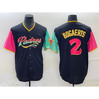 San Diego Padres #2 Xander Bogaerts 2022 Black JEROMEN City Connect Cool Base Stitched Jersey