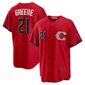 Cincinnati Reds #21 Hunter Greene Red JEROMEN 2026 City Connect Stadium Jersey