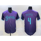Arizona Diamondbacks #4 Ketel Marte Purple JEROMEN 2025 City Connect Limited Stitched Jersey