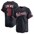 Washington Nationals #3 Dylan Crews Navy JEROMEN Alternate Limited Jersey