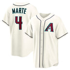 Arizona Diamondbacks #4 Ketel Marte Cream JEROMEN Home Replica Jersey