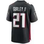 A.Falcons #21 Todd Gurley II Black JEROMEN Game Player Jersey