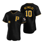 Pittsburgh Pirates #10 Bryan Reynolds Black JEROMEN Alternate Team Logo P Flex Base Jersey