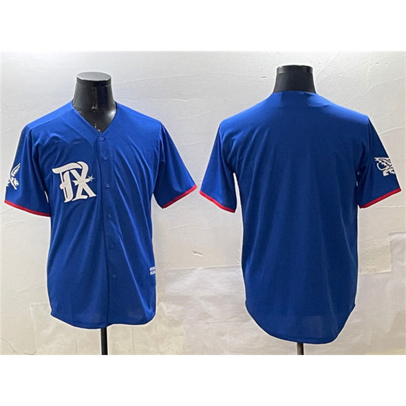 Texas Rangers Blank Royal JEROMEN City Connect Stitched Jersey