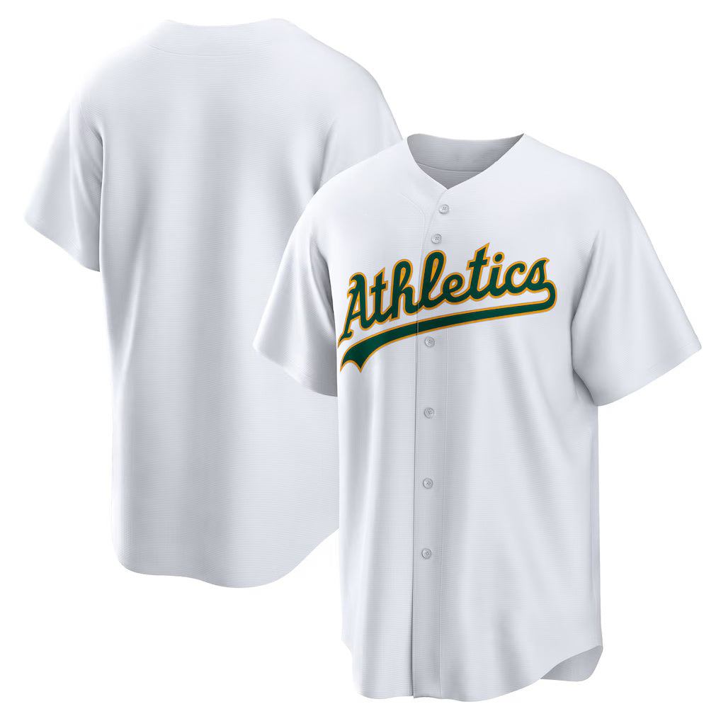Oakland Athletics White JEROMEN Home Replica Team Jersey