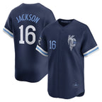 Kansas City Royals #16 Bo Jackson Navy JEROMEN City Connect Retired Player Jersey