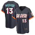 San Diego Padres #13 Manny Machado Obsidian JEROMEN 2026 City Connect Stadium Jersey