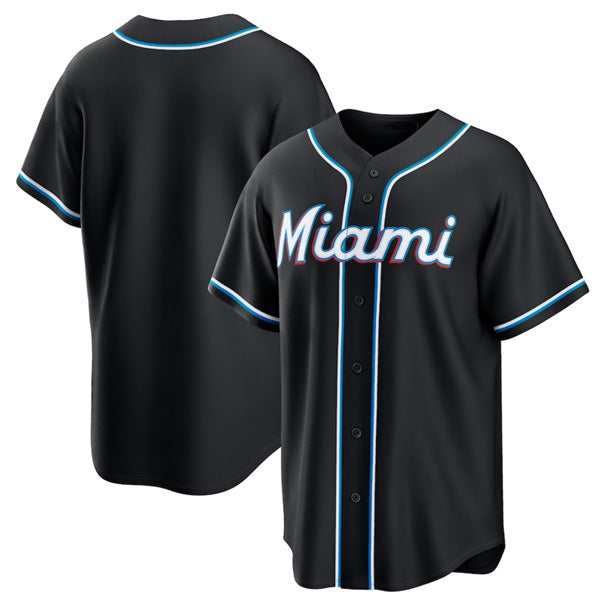 Miami Marlins Blank 2026 Black JEROMEN Out Stitched Jersey