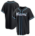 Miami Marlins Blank 2026 Black JEROMEN Out Stitched Jersey