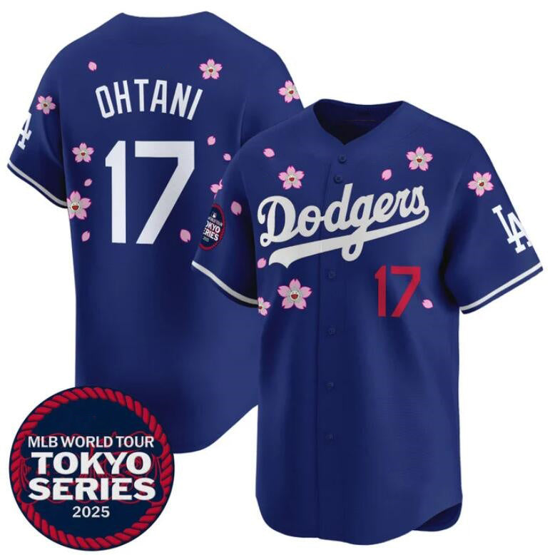 Los Angeles Dodgers #17 Shohei Ohtani Royal JEROMEN 2025 Tokyo Series Limited Stitched Jersey