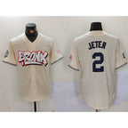 New York Yankees #2 Derek Jeter Cream JEROMEN Limited Stitched Jersey 2