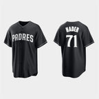 San Diego Padres #71 Josh Hader Black White JEROMEN Collection Jersey