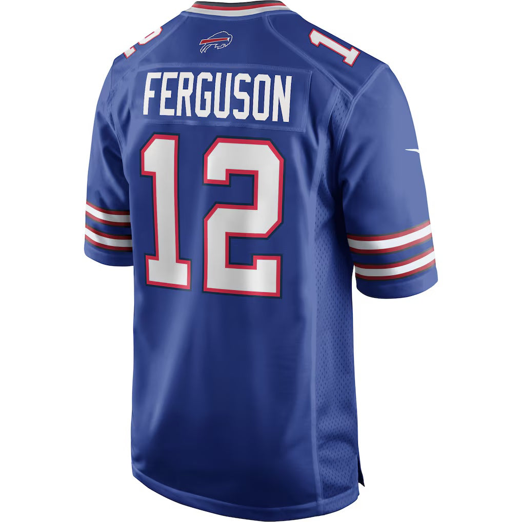 B.Bills #12 Joe Ferguson Royal JEROMEN Game Retired Player Jersey