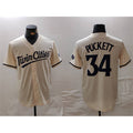 Minnesota Twins #34 Kirby Puckett Cream JEROMEN Cool Base Stitched Jersey