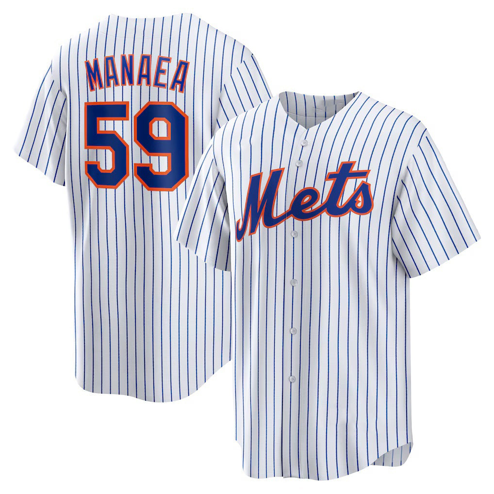 New York Mets #59 Sean Manaea White JEROMEN Home Replica Jersey