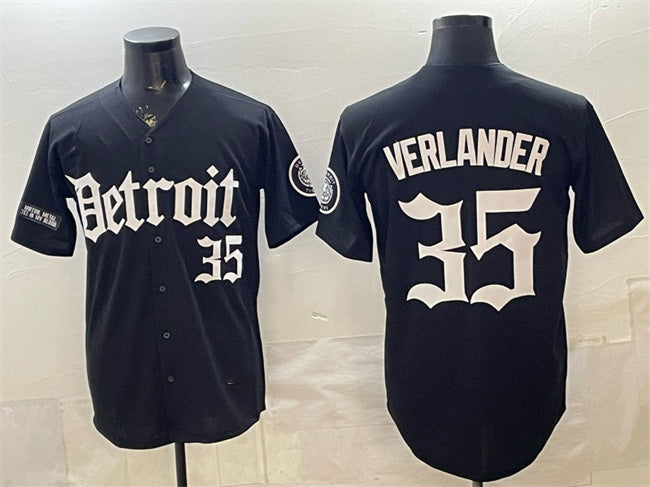 Detroit Tigers #35 Justin Verlander 2026 Black JEROMEN 'Motor Gothic Edition' Vapor Premier Limited Stitched Jersey