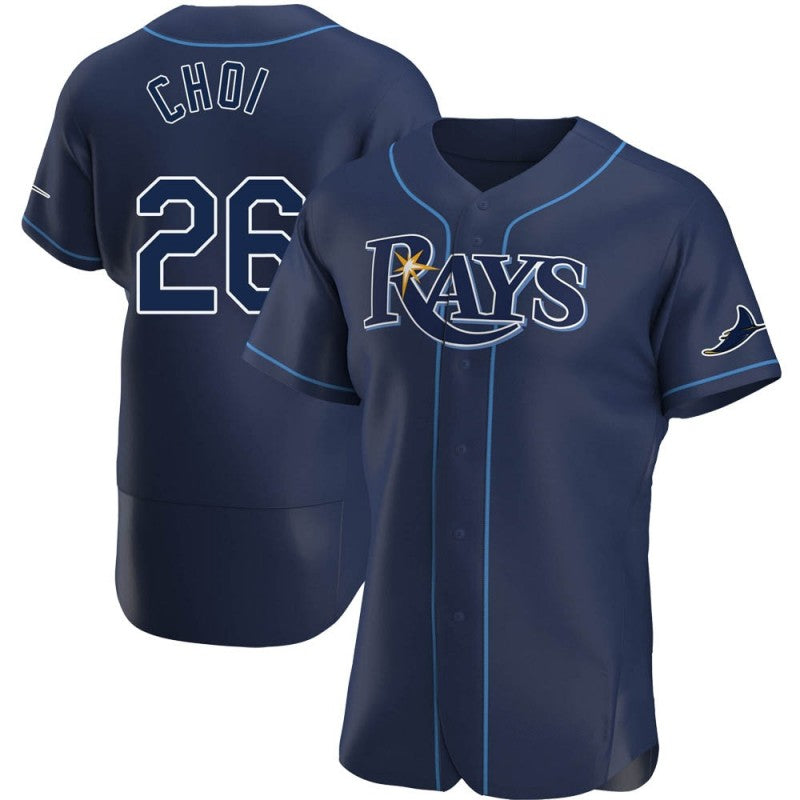 Tampa Bay Rays #26 Ji-Man Choi Navy JEROMEN Alternate Jersey