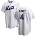 New York Mets #4 Francisco ¨¢lvarez White JEROMEN Cool Base Stitched Jersey