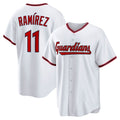 Cleveland Guardians #11 Jos¨¦ Ram¨ªrez White JEROMEN Home Replica Jersey