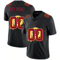 Custom W.Redskins Black JEROMEN Team Logo Dual Overlap Limited Jersey