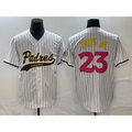San Diego Padres #23 Fernando Tatis Jr White JEROMEN NEW 2023 City Connect Cool Base Stitched Jersey 2