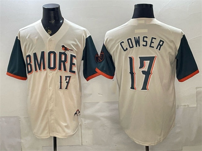 Baltimore Orioles #17 Colton Cowser Natural JEROMEN 2026 City Connect Stadium Stitched Jersey