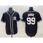 New York Yankees #99 Aaron Judge Black White JEROMEN Cool Base Stitched Jersey