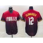 Philadelphia Phillies #12 Kyle Schwarber Red JEROMEN 2024 City Cool Base Jersey