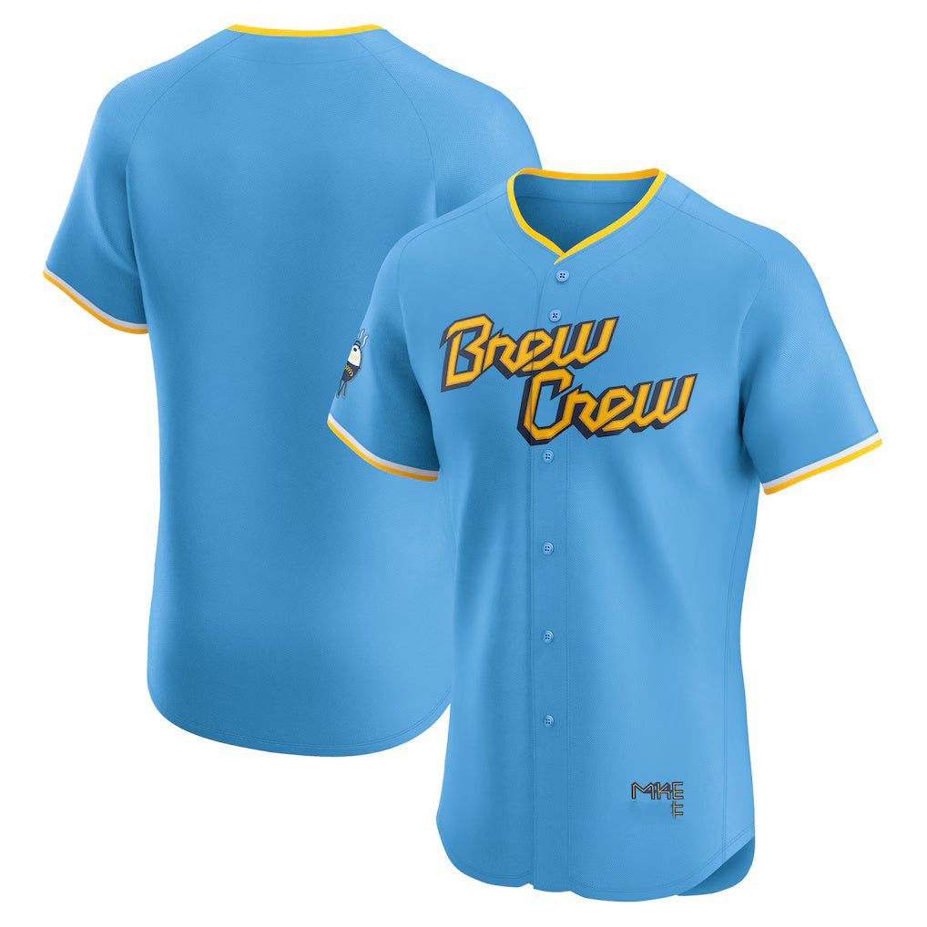 Milwaukee Brewers Powder Blue JEROMEN City Connect Elite Jersey