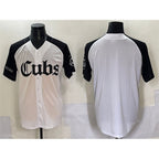 Chicago Cubs Blank White Black JEROMEN 'Gothic North Side Edition' Vapor Premier Limited Stitched Jersey