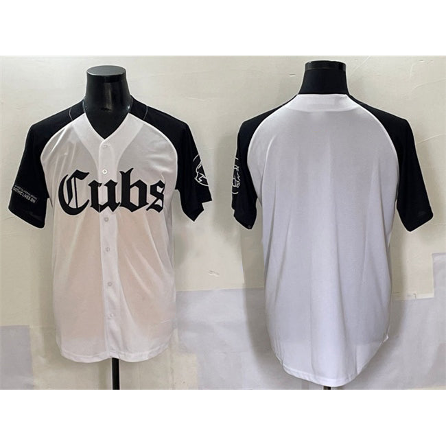 Chicago Cubs Blank White Black JEROMEN 'Gothic North Side Edition' Vapor Premier Limited Stitched Jersey
