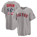 Boston Red Sox #16 Jarren Duran USA 250 Fourth of July Road Stadium Jersey - Gray JEROMEN