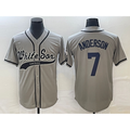 Chicago White Sox #7 Tim Anderson Grey JEROMEN Cool Base Stitched Jersey 2