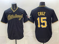 Pittsburgh Pirates #15 Oneil Cruz Black JEROMEN Limited Stitched Jersey