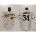 Minnesota Twins #34 Kirby Puckett Number Cream JEROMEN Cool Base Stitched Jersey