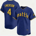 Seattle Mariners #4 Colt Emerson Royal JEROMEN 2025 Cool Base Stitched jersey