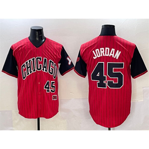 Chicago White Sox #45 Michael Jordan Red Black JEROMEN 2025 City Connect Limited Stitched Jersey