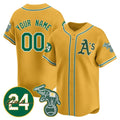 Custom Oakland Athletics Gold JEROMEN Jersey - Personalized