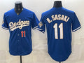 Los Angeles Dodgers #11 Roki Sasaki Royal JEROMEN 2026 Alternate Gold Collection Stadium Stitched Jersey