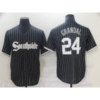 Chicago White Sox #24 Grandal City Edition Black JEROMEN Game 2021 Jerseys