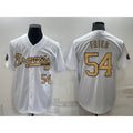 Atlanta Braves #54 Max Fried Number White JEROMEN 2022 All Star Stitched Cool Base Jersey