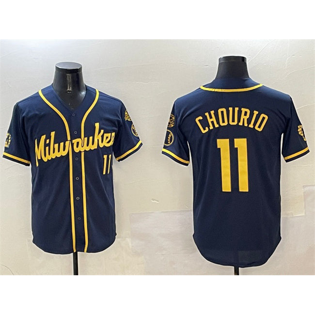 Milwaukee Brewers #11 Jackson Chourio White JEROMEN 'Gothic 414 Shadows Edition' Vapor Premier Limited Stitched Jersey