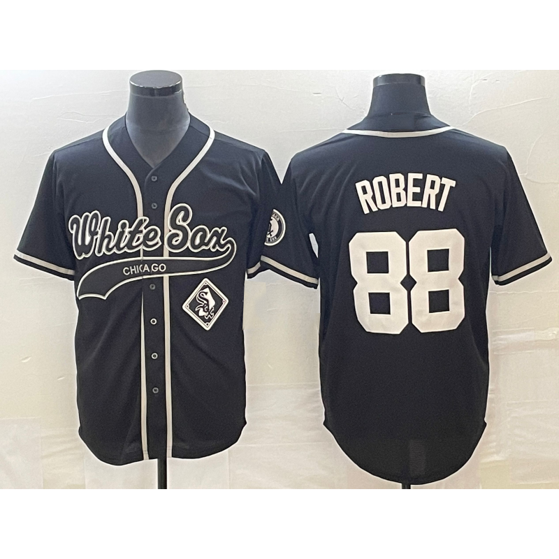 Chicago White Sox #88 Luis Robert Black JEROMEN Cool Base Stitched Jersey