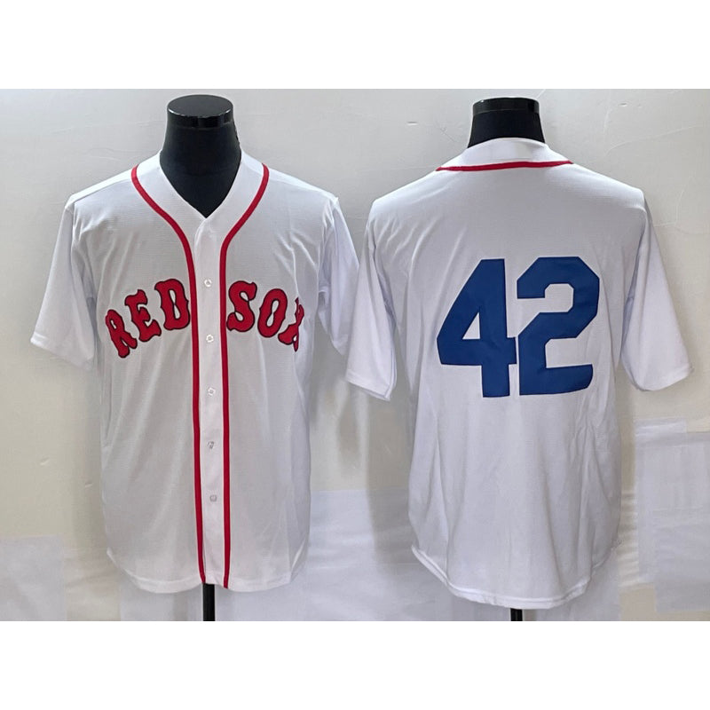 Boston Red Sox #42 Jackie Robinson White JEROMEN Cool Base Stitched Jersey