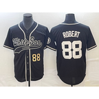 Chicago White Sox #88 Luis Robert Number Black JEROMEN Cool Base Stitched Jersey