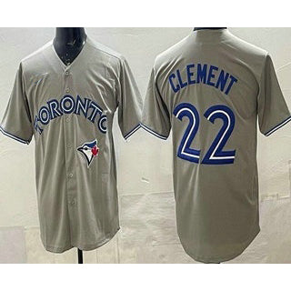 Toronto Blue Jays #22 Ernie Clement Gray JEROMEN Cool Base Jersey
